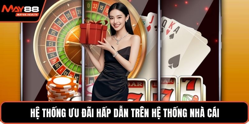 Hệ thống ưu đãi hấp dẫn trên hệ thống nhà cái